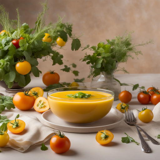 Gelbe Tomaten Gazpacho