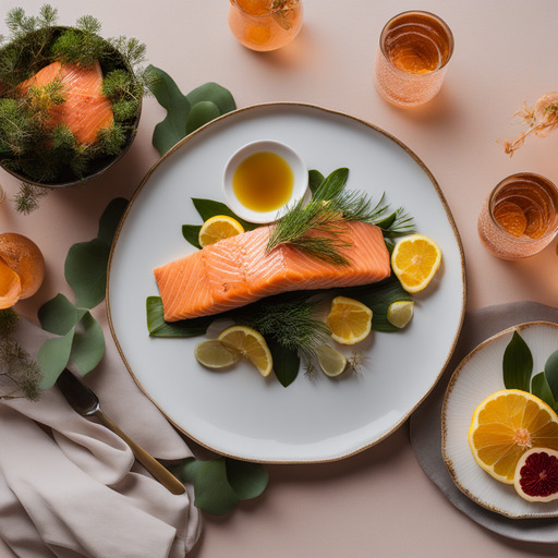Yuzu-glasiertes Lachs