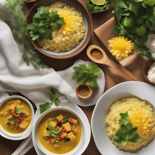 Gelbes Curry-Risotto