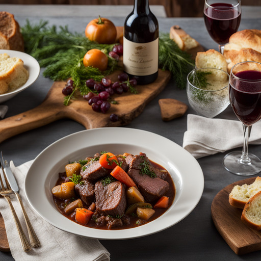 Zinfandel-Rindfleisch-Eintopf