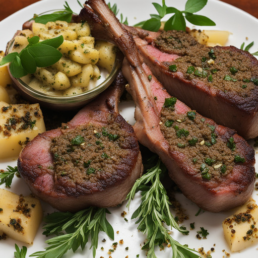Za'atar Gewürzte Lammkoteletts