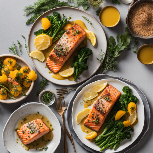 Scharf-Senf glasierter Lachs